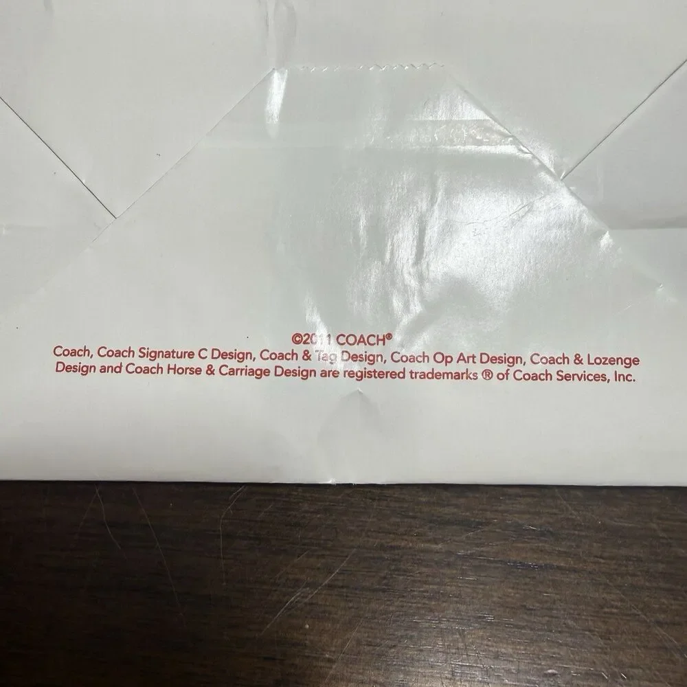 Coach 2011 Paper Gift Bag Medium 10